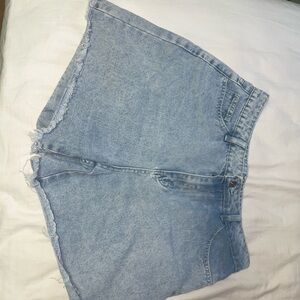 Light Wash Denim jorts